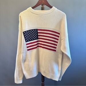 Vintage Stars And Stripes Olympic Mens Knit Sweater USA  American Flag Sz M